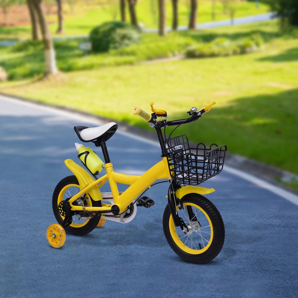 fiets jongensfiets kinderfietsen kinderfiets fiets voor kinderen met verstelbare zitting trainingswielen en lichtgewicht carbon stalen frame voor stabiel fietsen