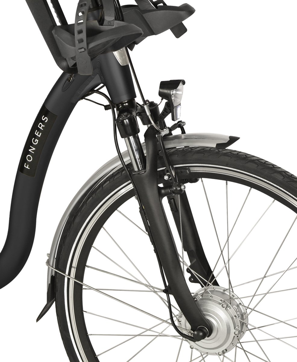 fongers comfort moederfiets 594 wh mat zwart
