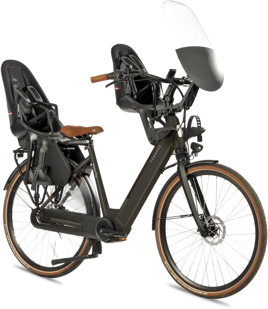 fongers nuevo plus n8 moederfiets 360 wh zwart