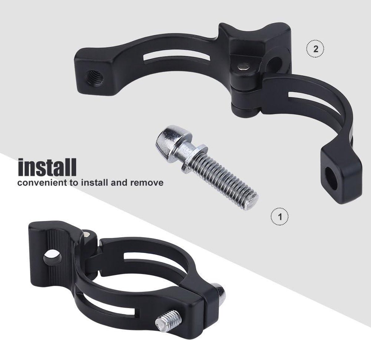 schakelwerkklem voor racefietsframe derailleur klemring adapter 318 mm zwart