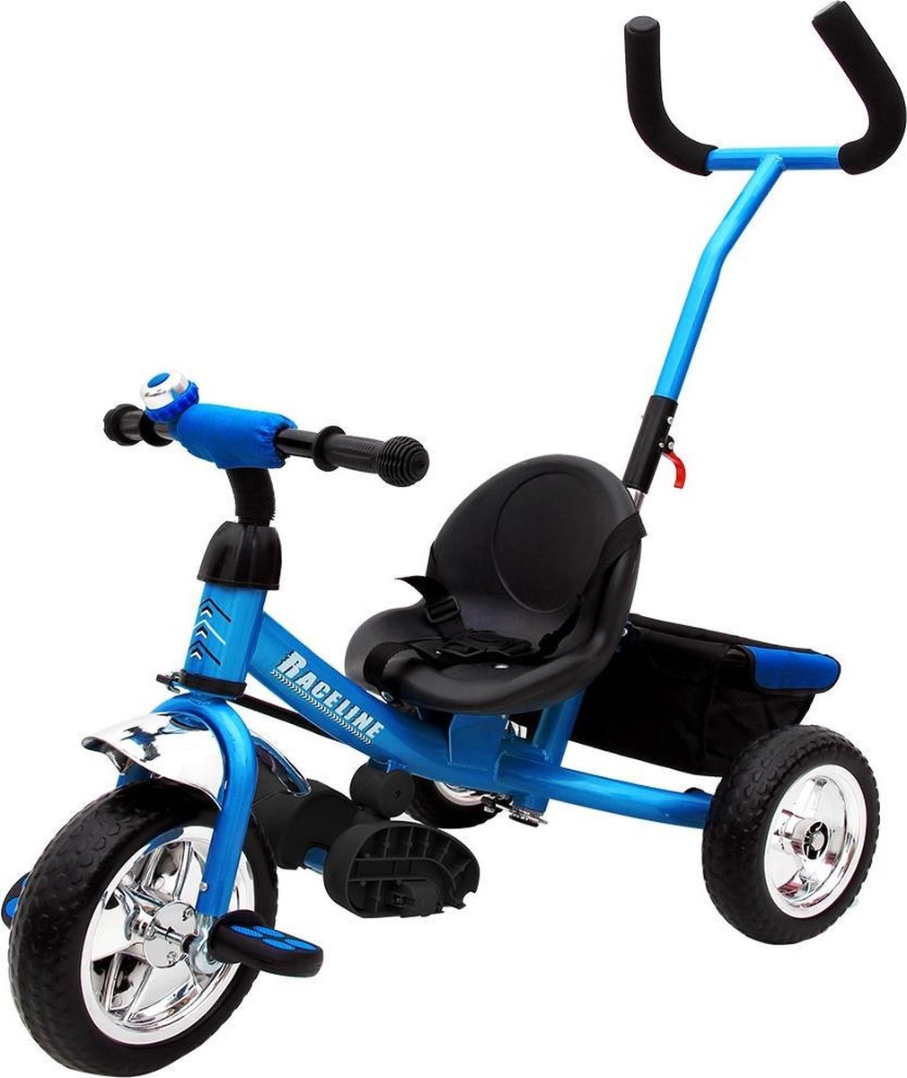 Spielwerk Driewieler - Duwstang Bekerhouder Voetensteuntjes - Blauw Kinderfiets kopen online