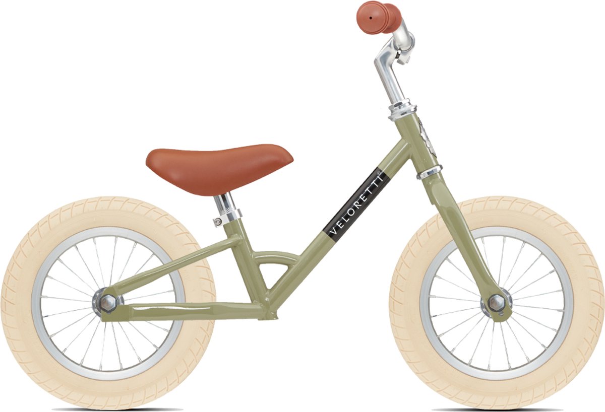 Veloretti Mini loopfiets - 12 inch - Groen - 2-4 jaar Kinderfiets kopen online