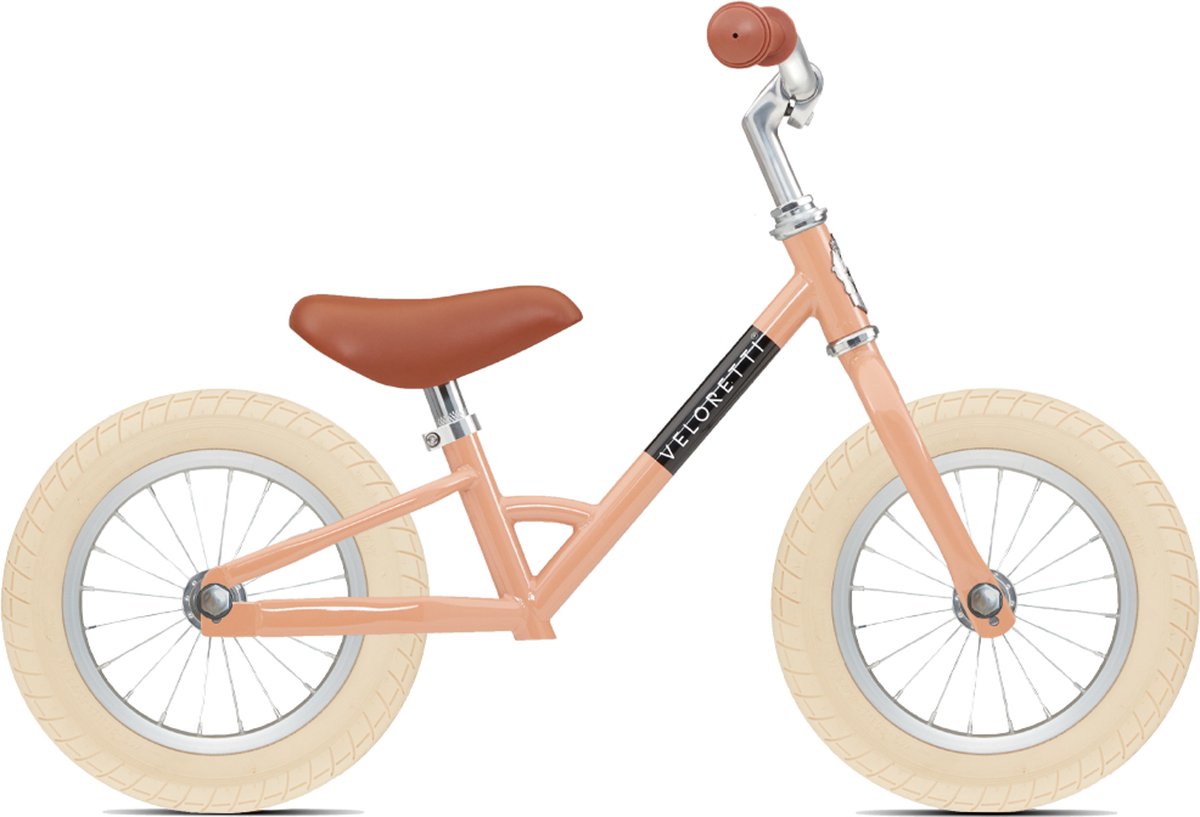 Veloretti Mini loopfiets - 12 inch - Roze - 2-4 jaar Kinderfiets kopen online