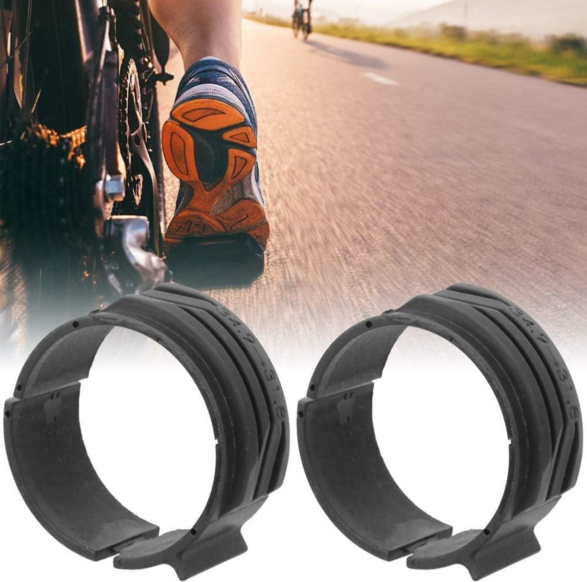 allecto plus fiets voorderailleur conversie shim 34 9mm tot 31 8mm 2 stuks mountainbike accessoires met zoekwoorden fiets en mountainbike