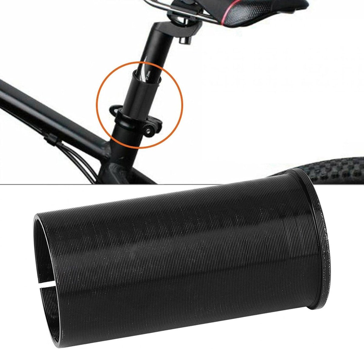 Allecto Plus - Seatpost Tube Adapter voor Fietsen - 27.2mm naar 28.6/30/30.4/30.8/31.6/34mm - Rode Buisverkleiningsring Fiets kopen online