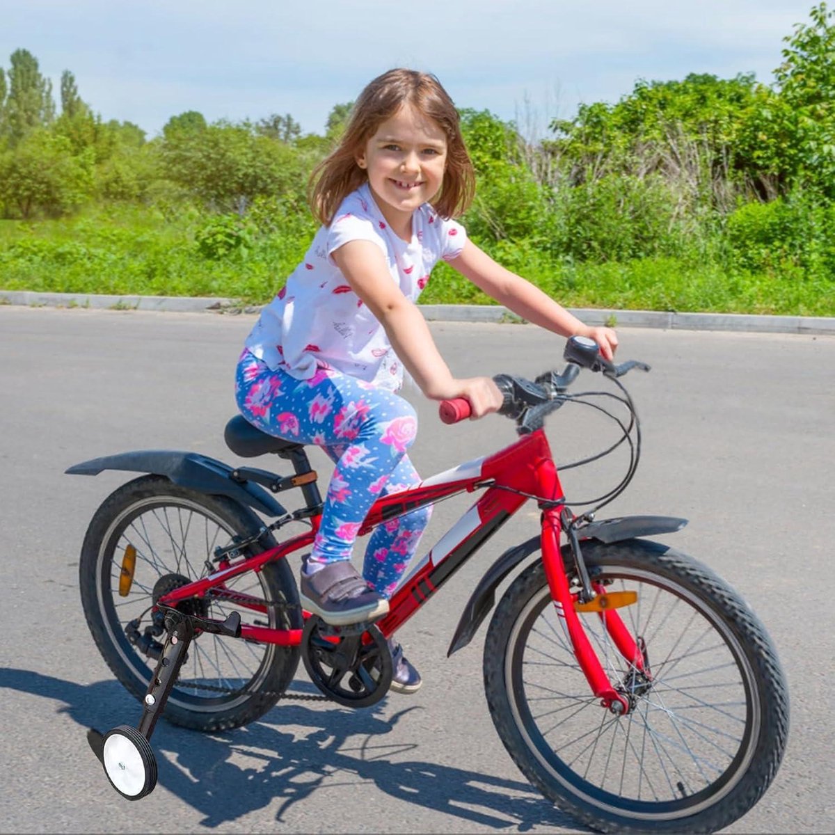 Allecto Plus - Set van 2 Stabilisatoren voor Kinderfiets | Trainingswielen | Kinderfiets Stabilisatoren voor 45-56-55 cm Fietsen met Variabele Snelheid Kinderfiets kopen online