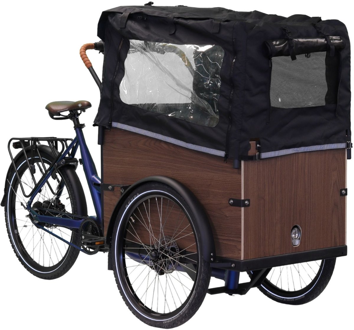 altec xcient elektrische bakfiets e bike 26 inch 55cm metallic blue