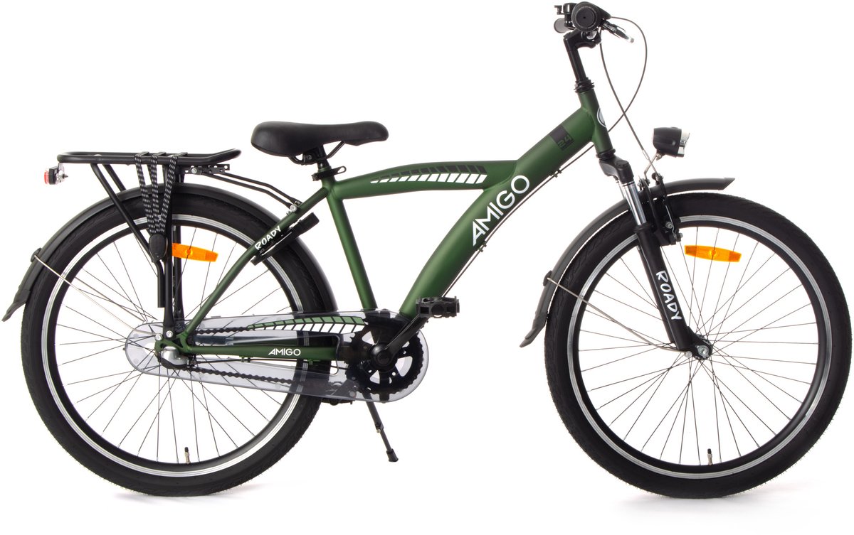 AMIGO Roady Kinderfiets - 26 Inch Jongensfiets - Geschikt vanaf 10 tot 14 jaar - 3 Versnellingen - Groen Kinderfiets kopen online