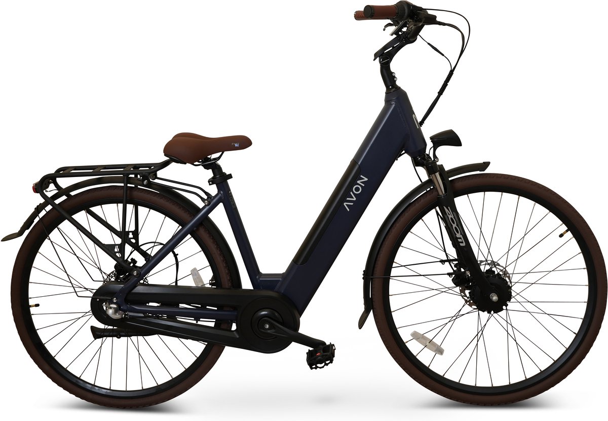 Avon Bx1 Elektrische Fiets 28 Inch – 250w Voorwielmotor 504wh Accu 90km Actieradius Hydraulische Schijfremmen Nexus 3-speed Kleurendisplay Lage Instap Jeans Blue Remschijf kopen online