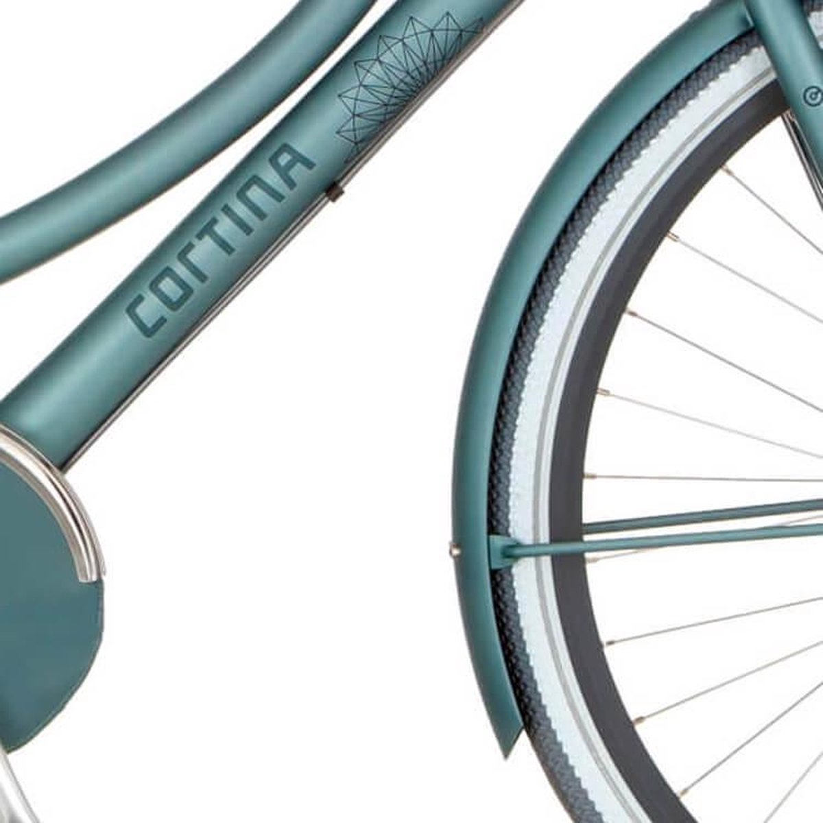 Cortina Spatbord voor 28 U4 opal green matt Fiets kopen online
