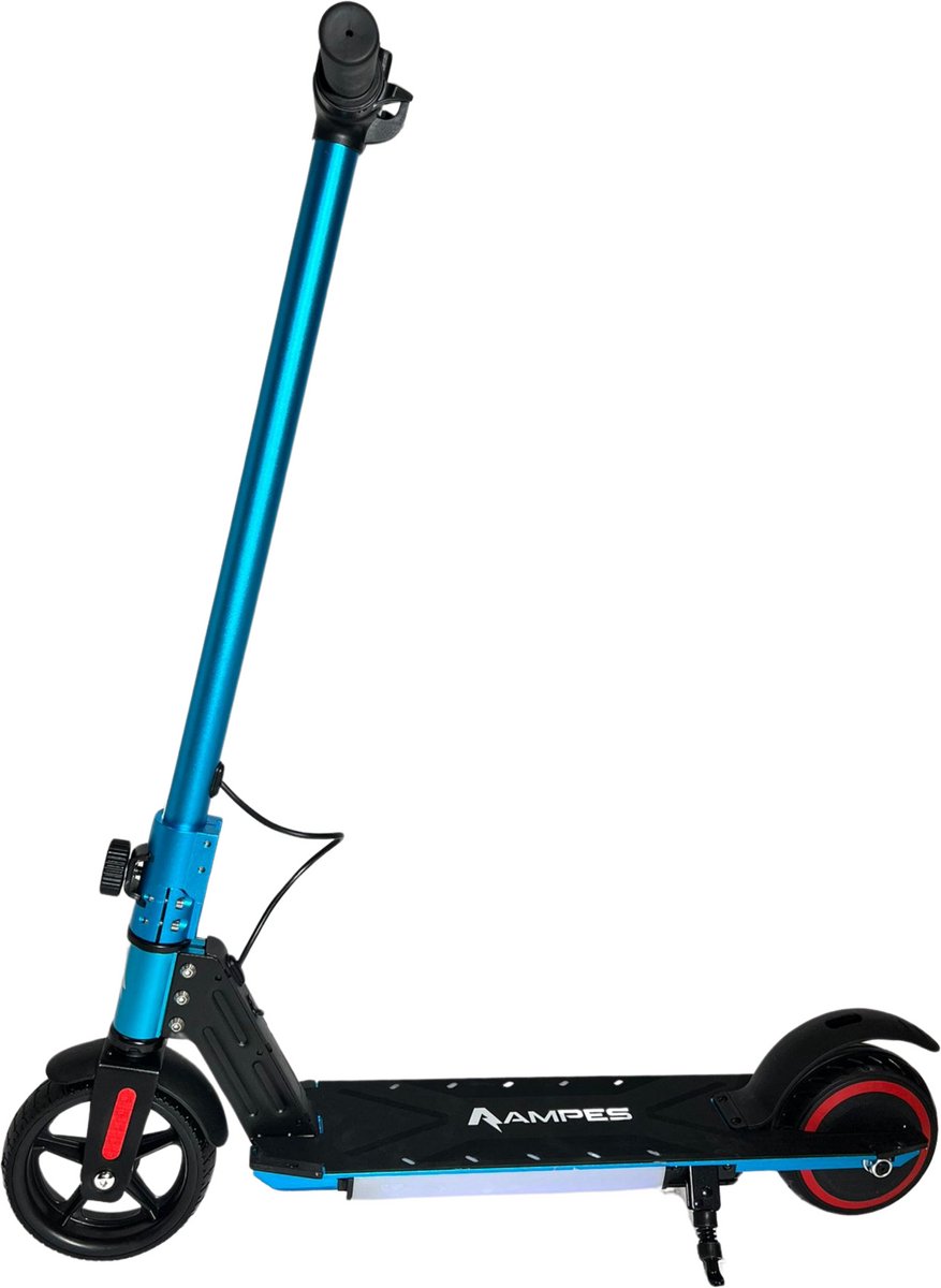 Elektrische Step voor Kinderen - Ampes - Bereik tot 10KM - 16KM/H - Krachtige 150W Motor - Compact inklapbaar - 7 Inch Anti-Lek Banden - Inclusief LED Verlichting - Blauw Elektrische Step kopen online