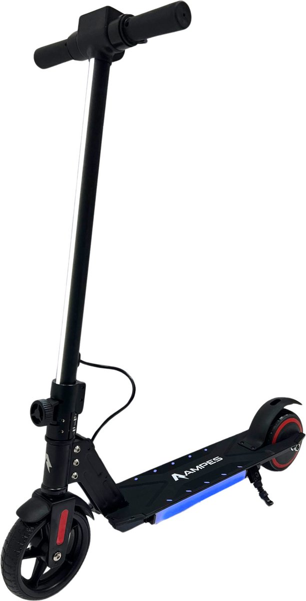 Elektrische Step voor Kinderen - Ampes - Bereik tot 10KM - 16KM/H - Krachtige 150W Motor - Compact inklapbaar - 7 Inch Anti-Lek Banden - Inclusief LED Verlichting - Zwart Elektrische Step kopen online