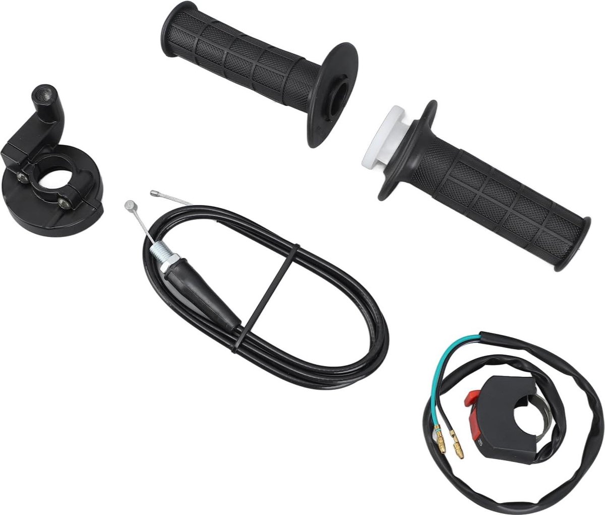 gashendel voor 4 takt dirtbike gaspedaalgreep 22 mm 50 cc 250 cc met gasleiding aluminium blok mini bike