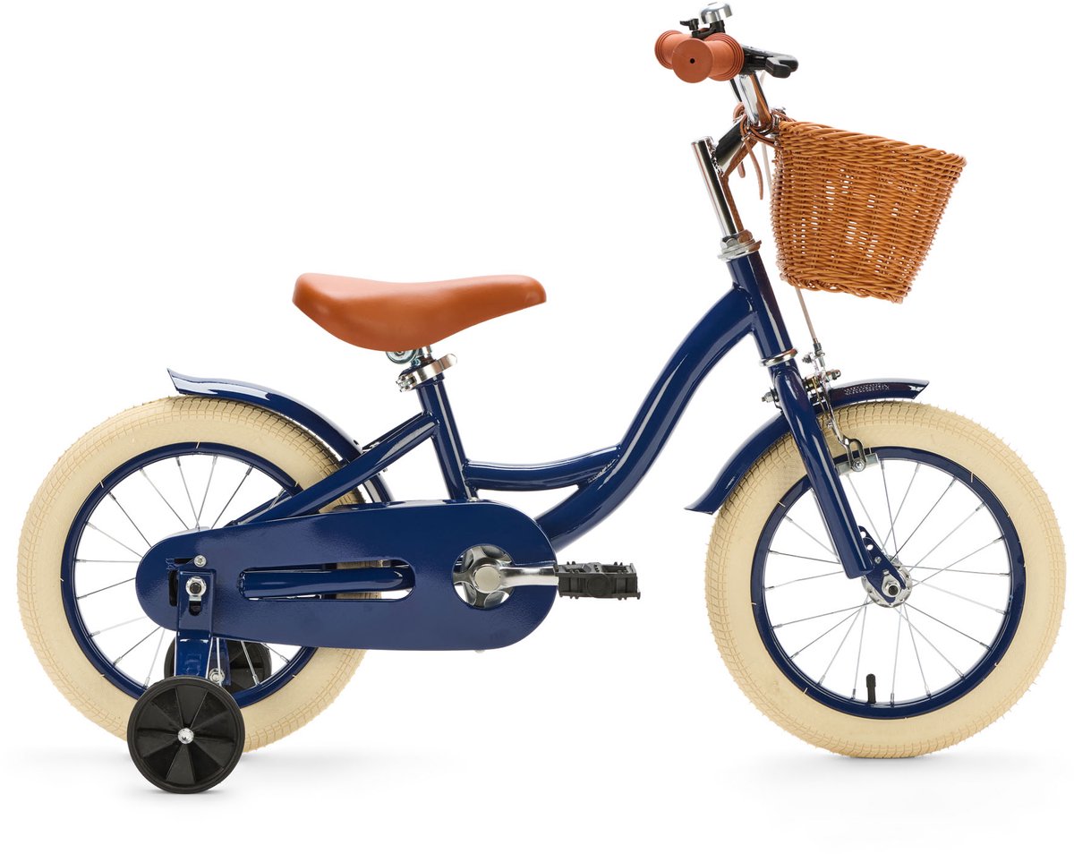Generation Blanco 14 inch Donkerblauw – Kinderfiets met Mandje Kinderfiets kopen online