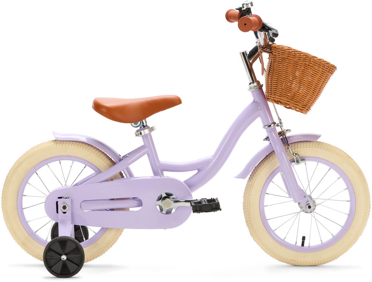 Generation Blanco 14 inch Lila – Kinderfiets met Mandje Kinderfiets kopen online