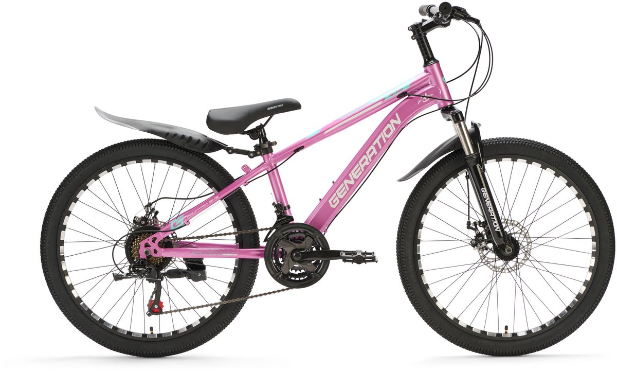 Generation M-760 mountainbike 24 inch – Roze met spatborden Kinderfiets kopen online