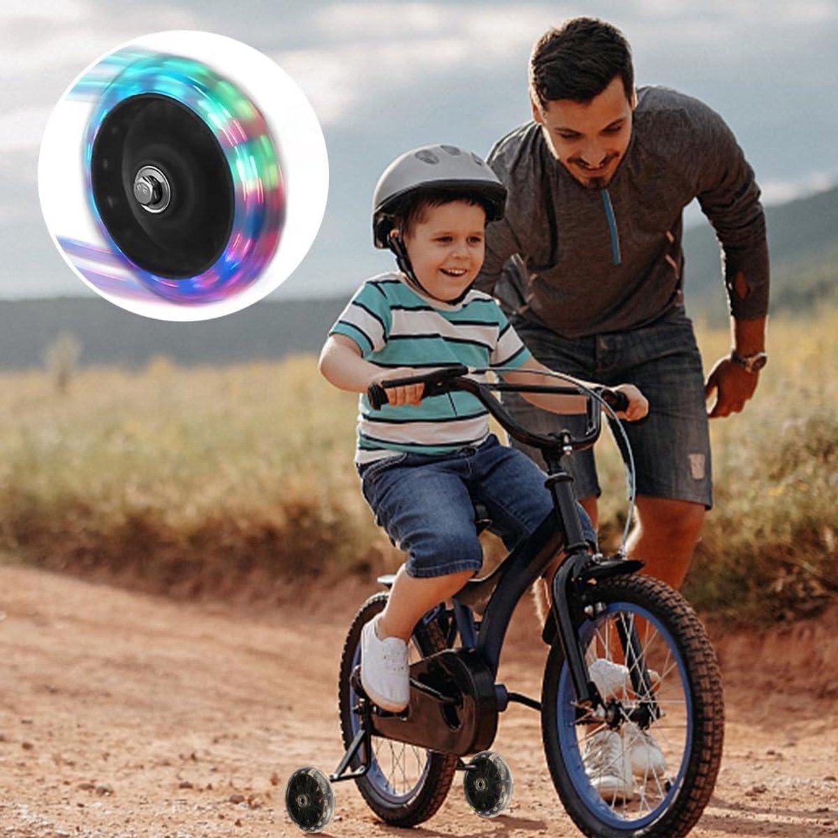 Kinderfiets Steunwielen - Verstelbare Universele Stabilisatoren voor Kinderfietsen 12 14 16 18 20 Inch Kinderfiets kopen online