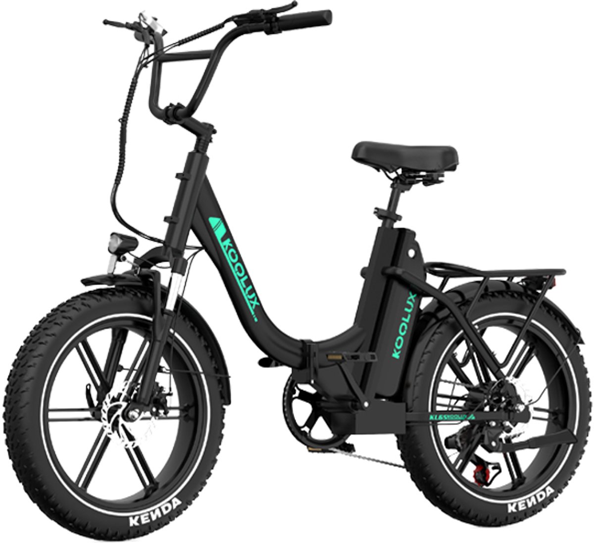 Koolux | KL6S Elektrische Vouwfiets | E-Bike | 20x4.0 Inch banden | 48V 15.6Ah Lithium Accu | 250W Motor | Maximaal snelheid 25km/u | Maximaal bereik 120km | 7-speed versnellingen | LCD Scherm | Zwart Fiets (elektrisch) kopen online