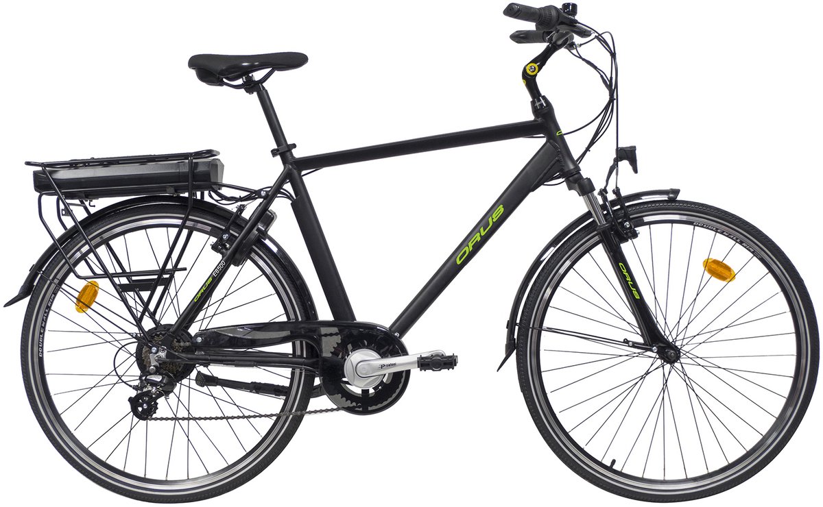 orus randonnee elektrische fiets heren 13 ah grijs