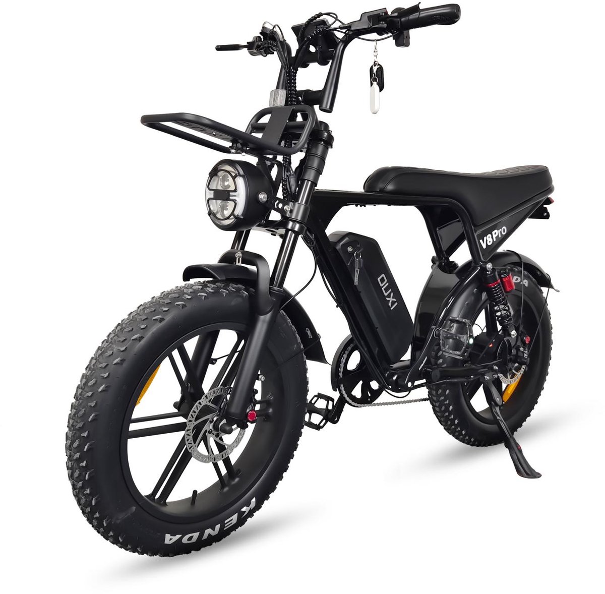 ouxi v8 pro 5 0 2025 fatbike zwart hydraulische remmen en modern display gratis alarm