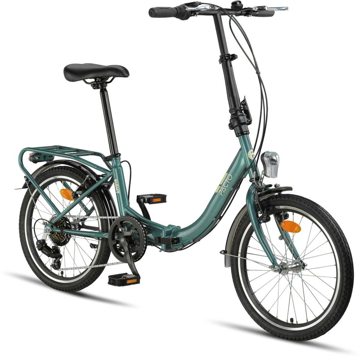 Pacto Eight Vouwfiets 6v Groen Folding Bike Plooifiets Lage Instap Shimano 20 inch Fiets kopen online