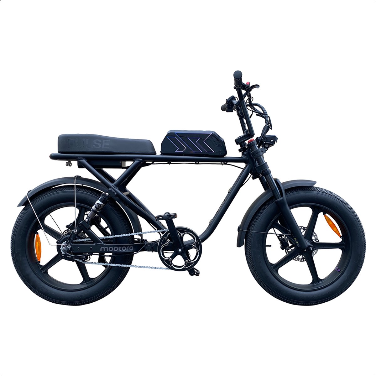 Pulse R.1 Cross Fatbike Electrisch - E Bike Fiets met Dubbele Accu Optie- Hydraulische Remmen - Led Scherm en GPS Tracker - 250W Motor Fiets (elektrisch) kopen online