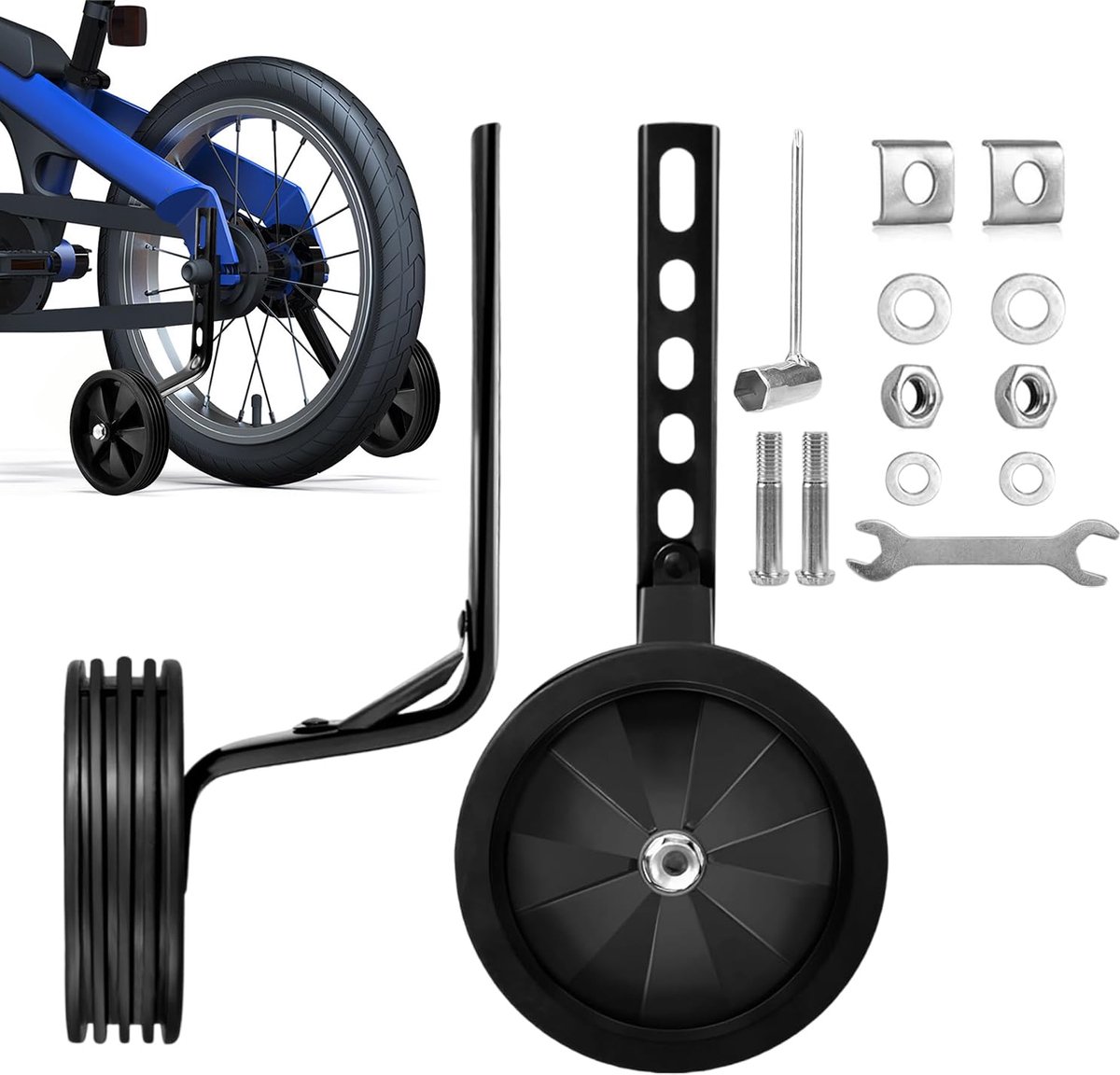 TRANKIELO® – Verstelbare Steunwielen Kinderfiets | 12-20 Inch | Veiligheidssteunwielen | Eenvoudige Montage Kinderfiets kopen online