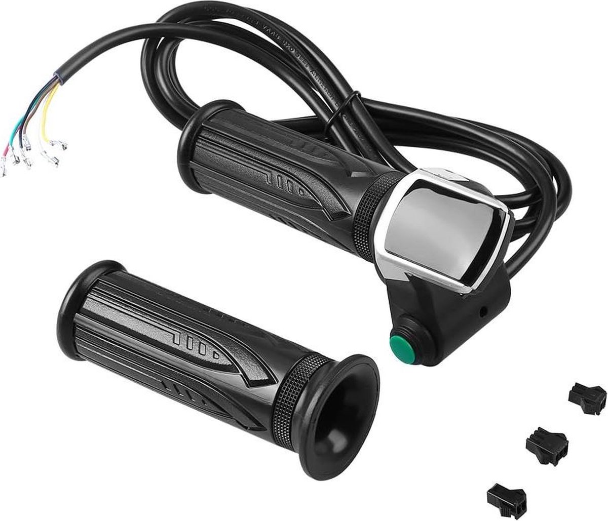 Waterproof LCD Display Throttle Handlebar Grips - Pair of Electric Bike Twist Throttle Grips for Electric Cars Scooter - Compatible with 36V Fiets (elektrisch) kopen online