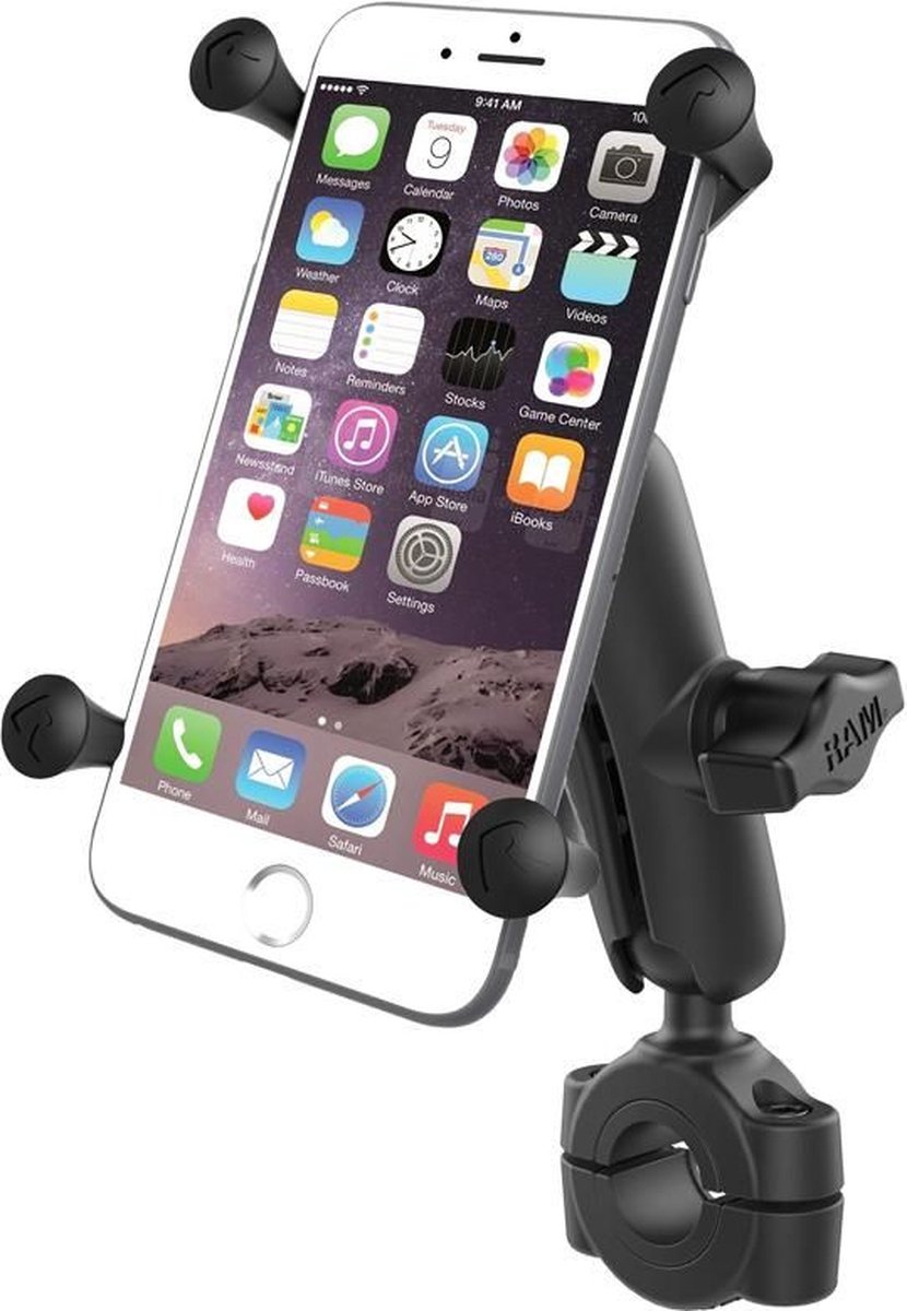 x grip large smartphone stuurmontage ram mounts tot 25 4 mm