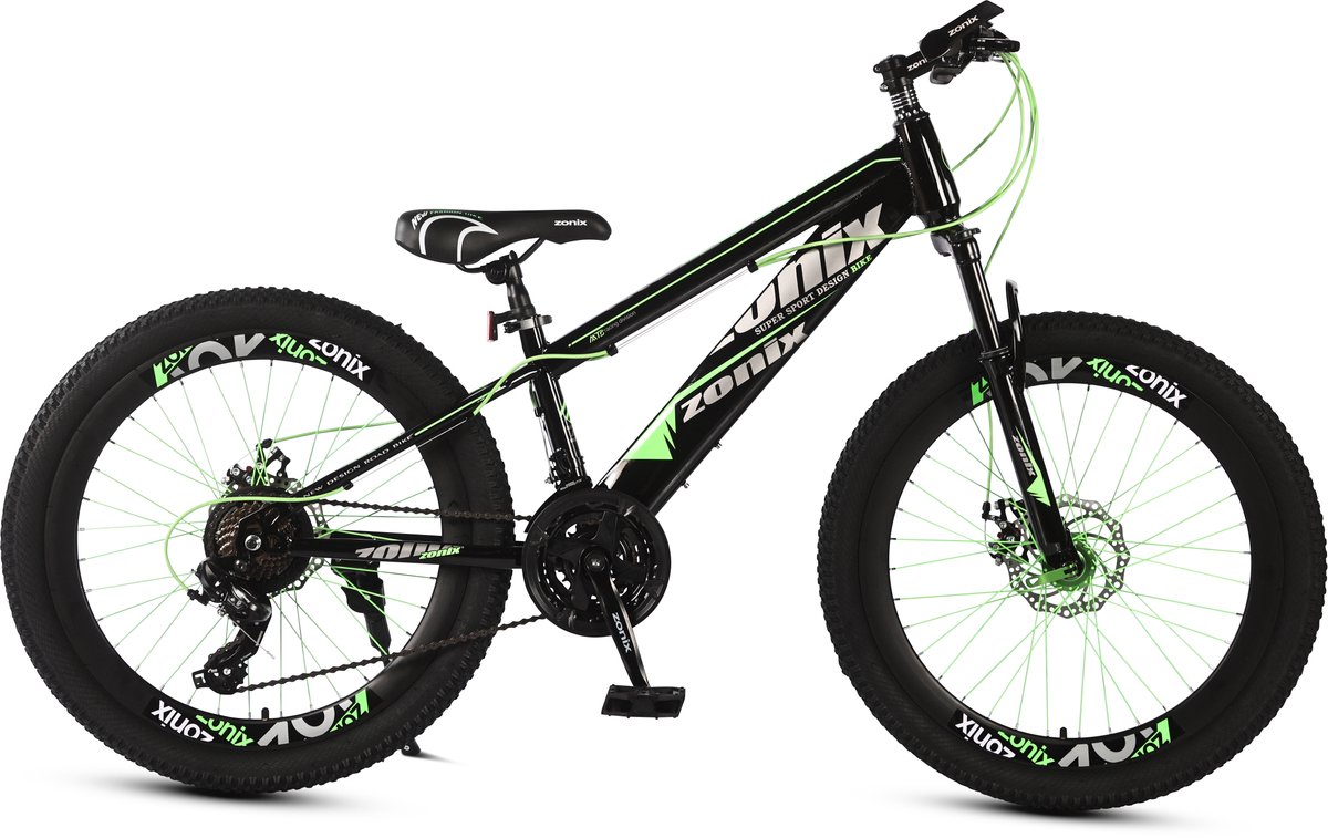 Zonix Road Bike Jongensfiets Mtb 26inch 21 Speed Shimano Groen Kinderfiets kopen online