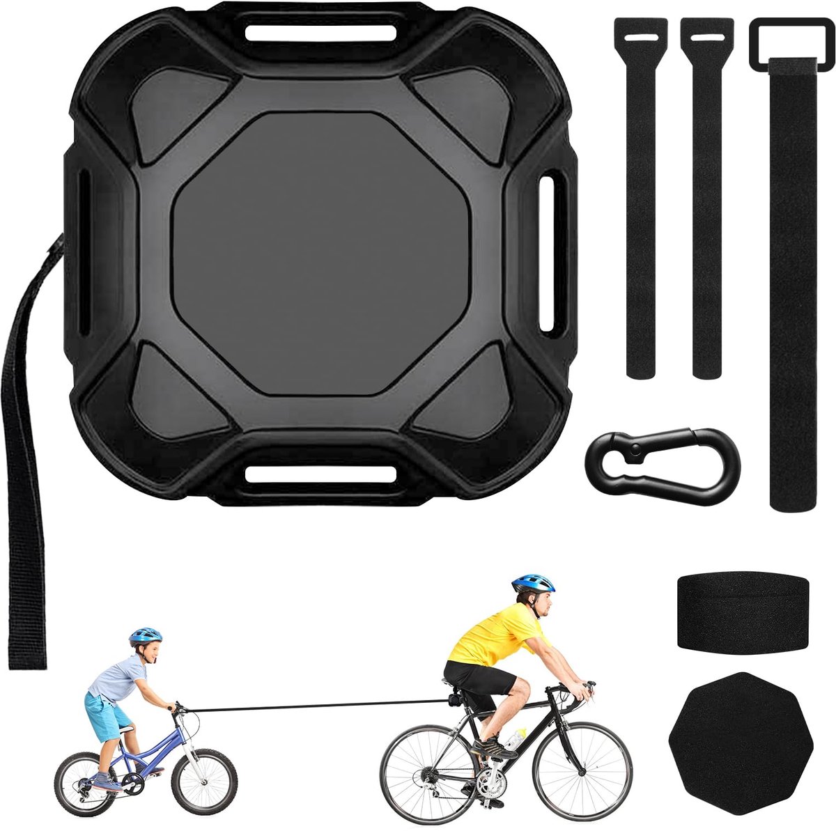2 5 m sleepkabel fiets kinderen met automatische terugvering kinderfiets tandemstang max 100 kg zwart compatibel met e bikes en mountainbikes
