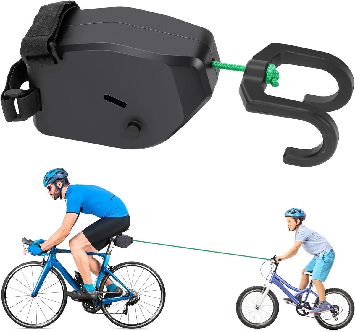 Allecto Premium - Kinderfiets sleeptouw 25 m draagbaar universeel - draagvermogen 150 kg - ouder-kind fiets sleeptouw Kinderfiets kopen online