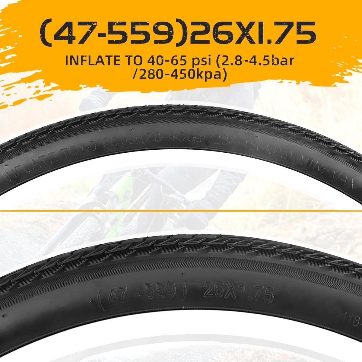 allecto premium mtb banden voor mountainbike en e bike 20 24 26 x 175 inch kinderfiets vouwbaar hybride fietsbanden slick 2 stuks 26 x 175 inch