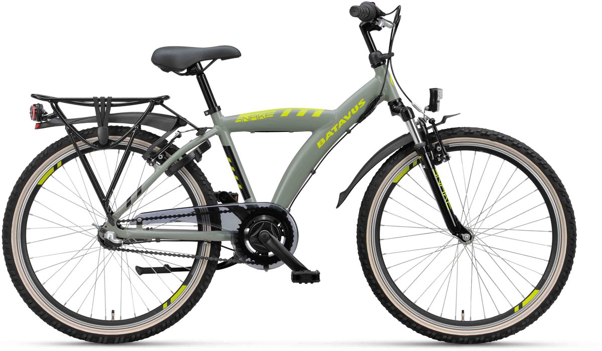 Batavus Snake - Kinderfiets - 24 inch - Groen - 3 versnellingen Kinderfiets kopen online