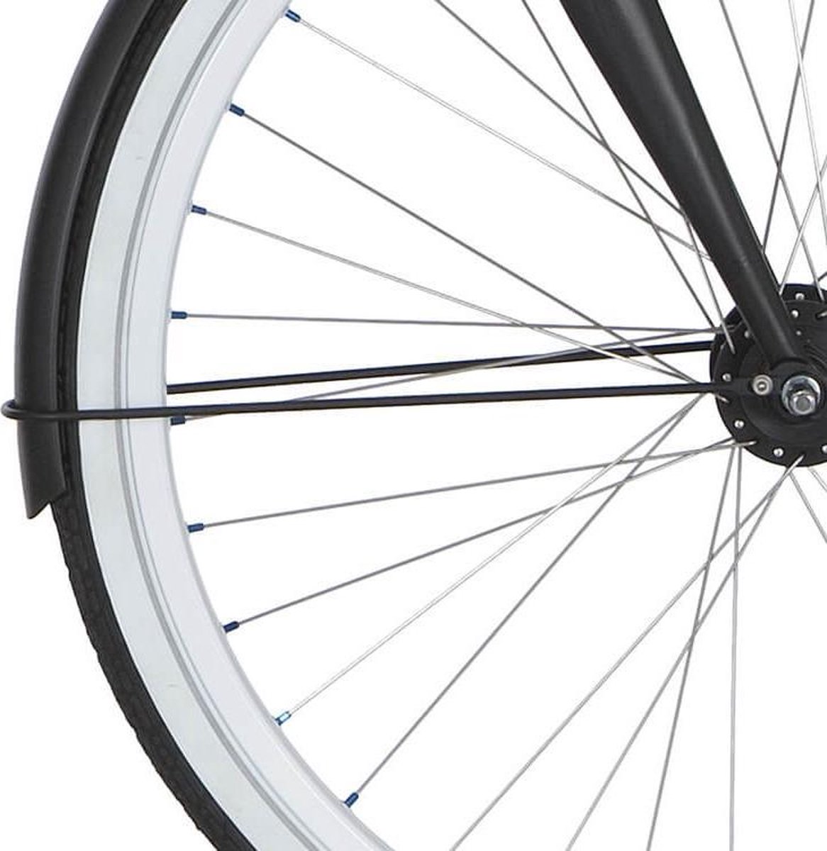 cortina spatbordstang voor 28 blau black matt