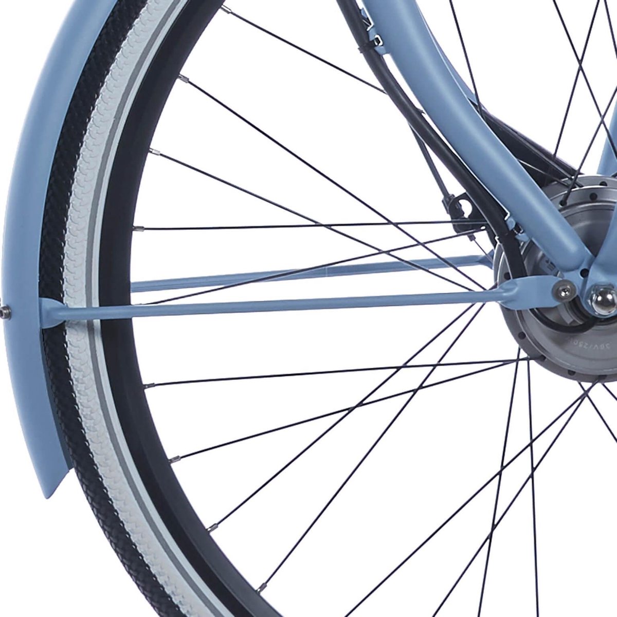 cortina spatbordstang voor 28 e u4 blue sky metallic matt