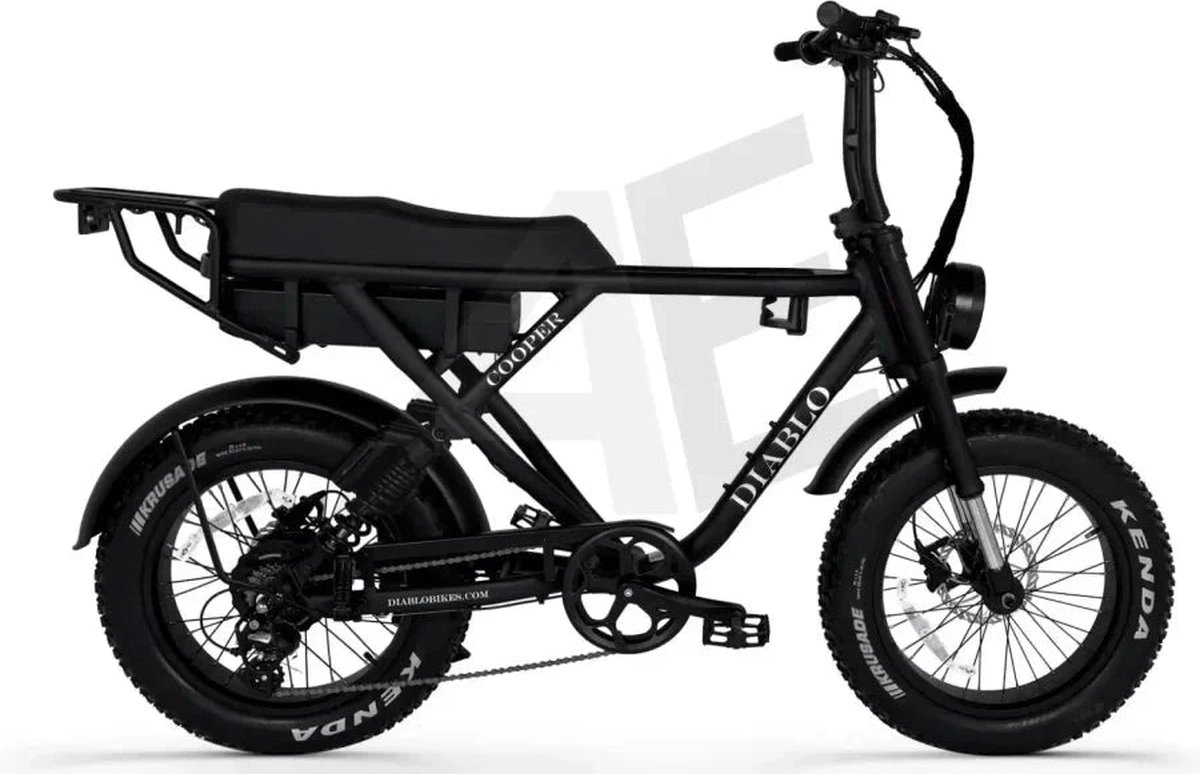 Diablo Cooper Fatbike 7RD Shimano Versnellingen en Hydraulische Remmen - Fashion Grey Fiets (elektrisch) kopen online