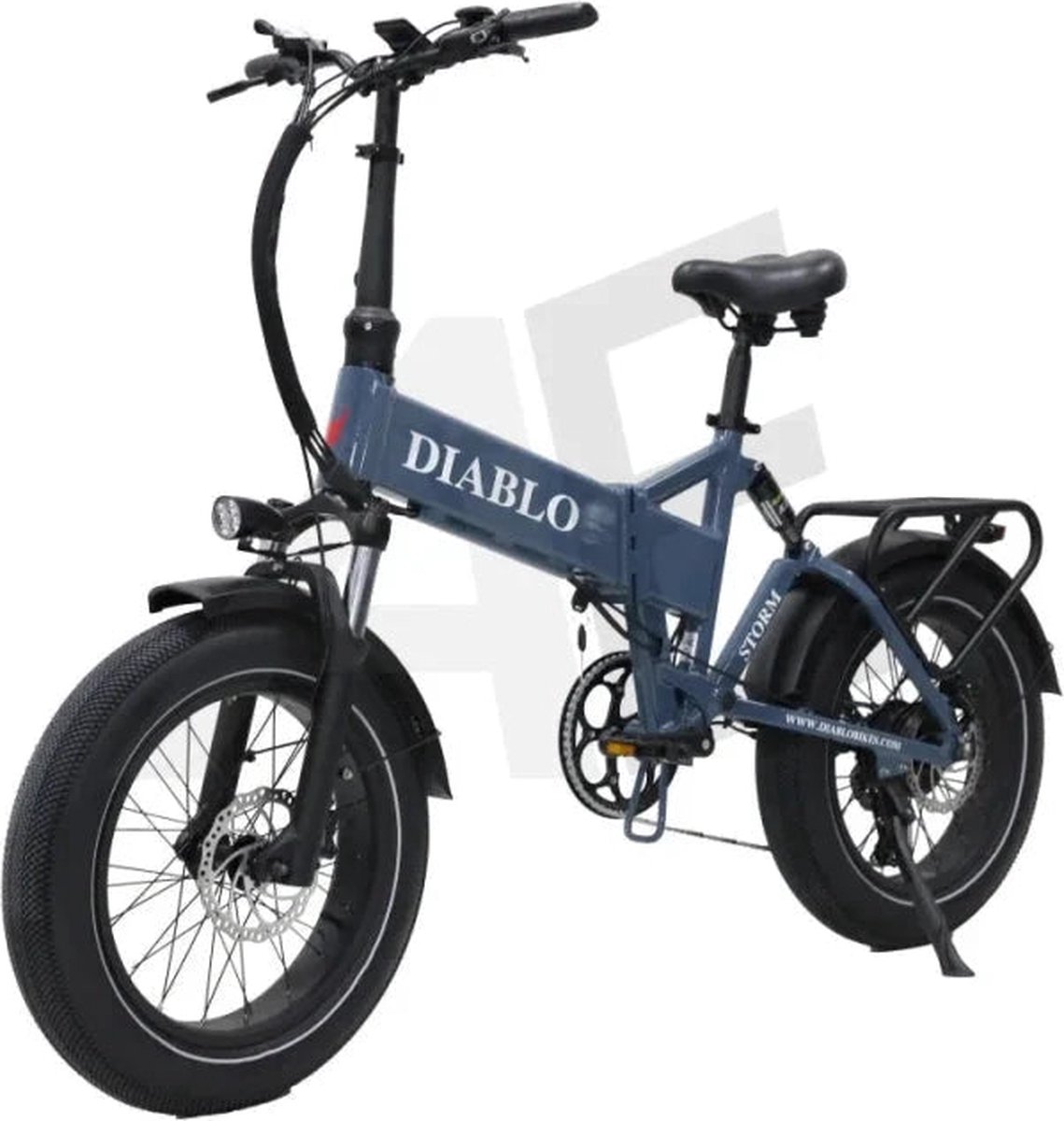 Diablo Storm Fatbike Vouwfiets met Hydraulische remmen - Donker Blauw Fiets (elektrisch) kopen online