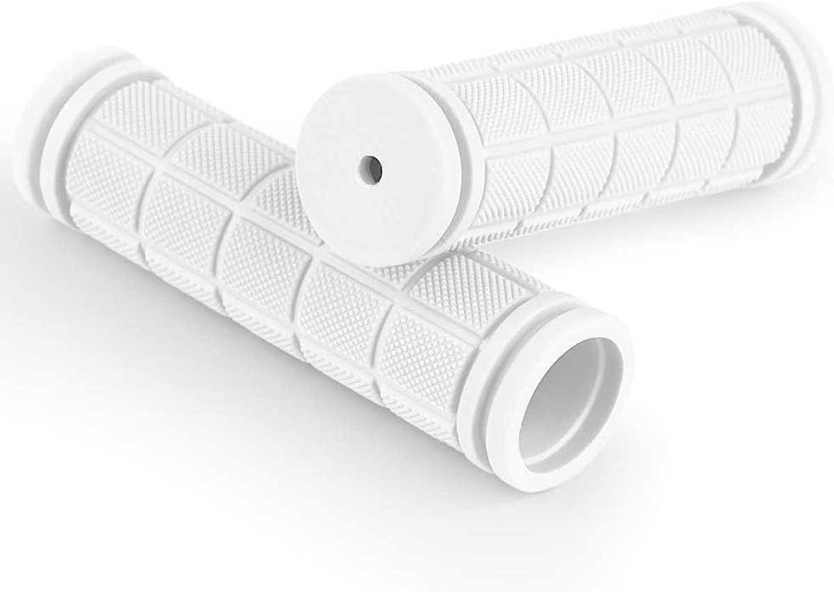 Fiets handvatten Ergonomische fiets handvatten Stuur handvatten Stuur handvatten 1 paar Anti-slip zacht rubber Wit Fiets kopen online