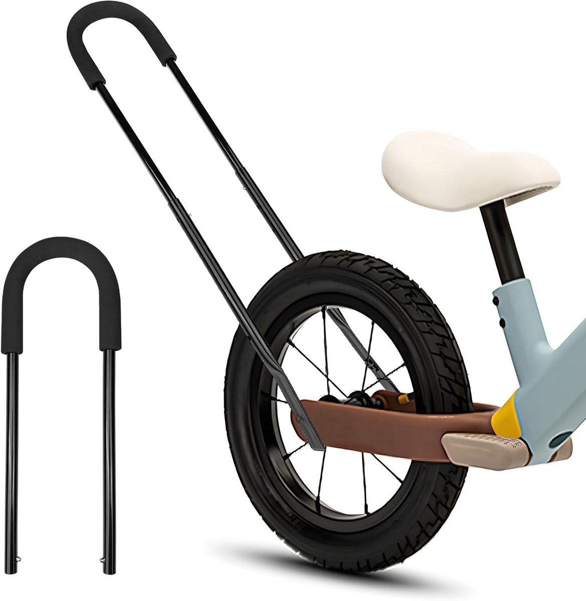 Fietsbegeleider voor Kinderen met 4 Verstelbare Hoogtes - Veiligheidsstang voor Kinderfiets - Geschikt voor Kinderen (Zwart) Kinderfiets kopen online