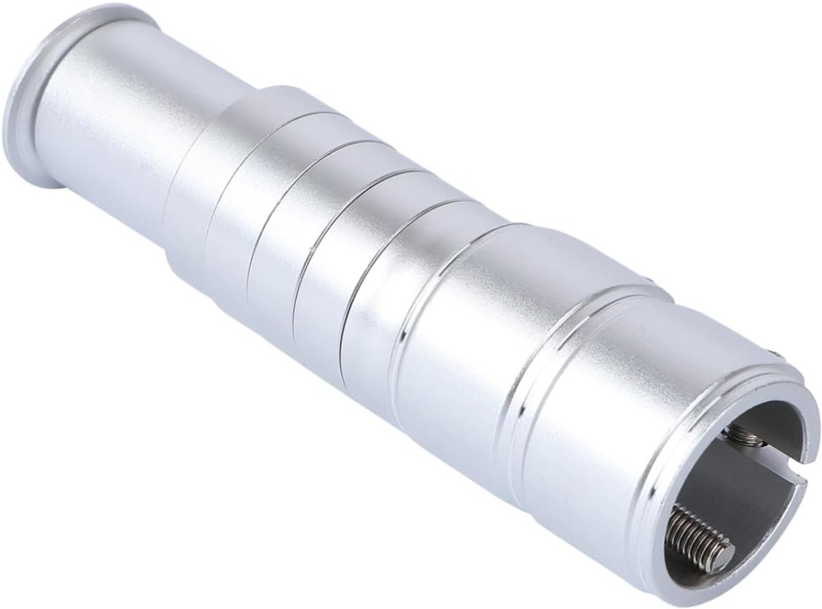 fietsstuurverhoger fietsstuurverhoger fietsstuurverlenger verstelbare fietsstuurlifter heftrucklifter verlengstang zilver