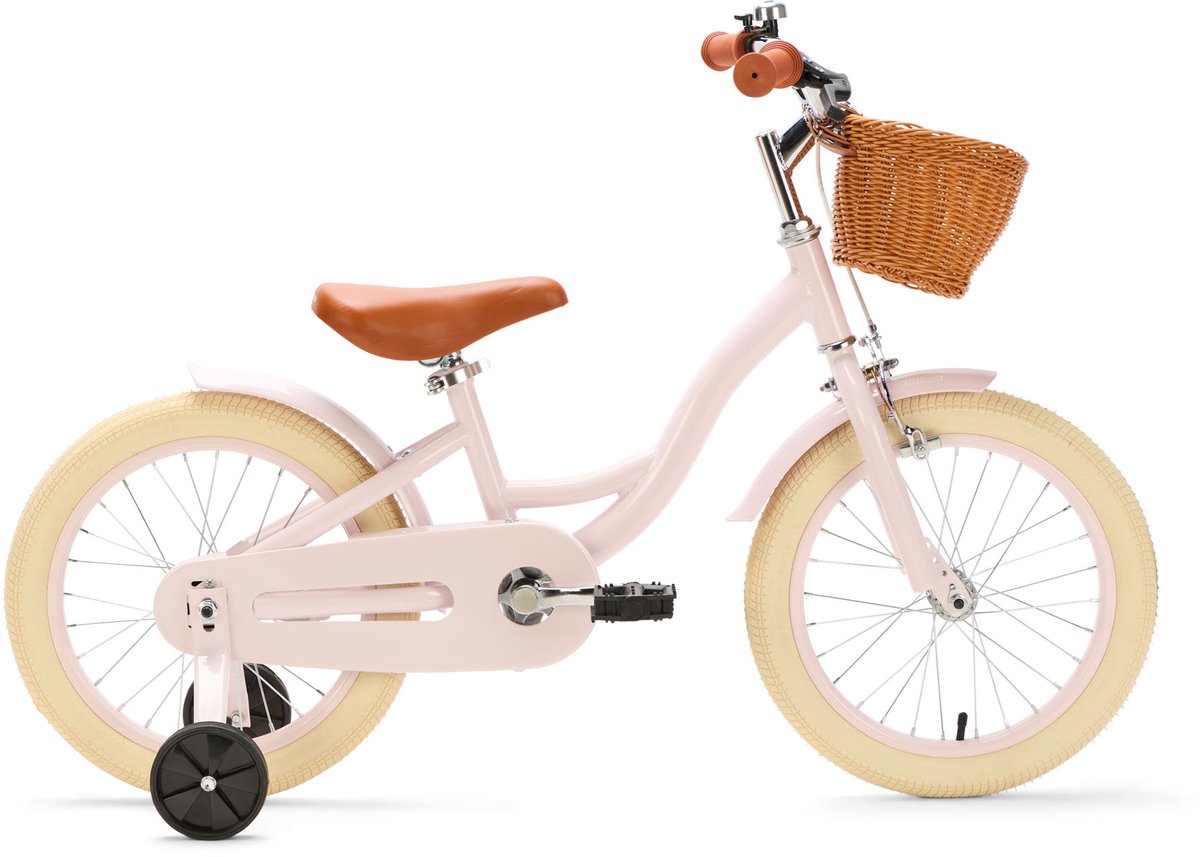 Generation Blanco 16 Inch Lichtroze - Kinderfiets met Mandje Kinderfiets kopen online