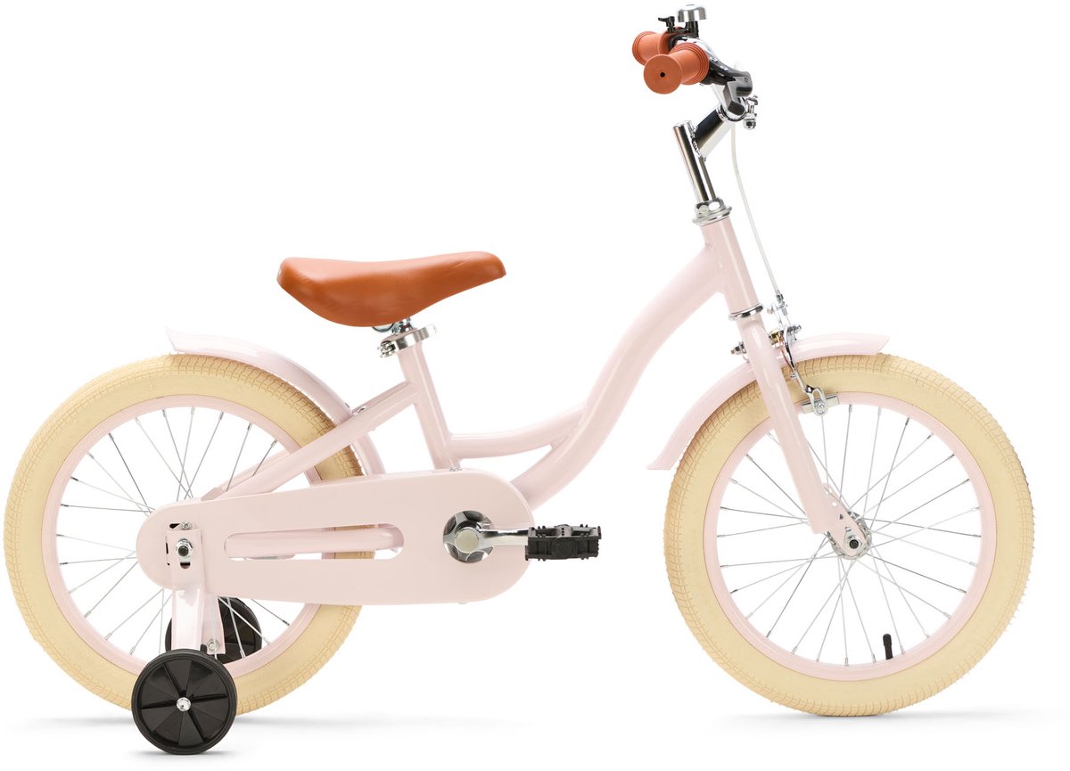 generation blanco 16 inch lichtroze kinderfiets