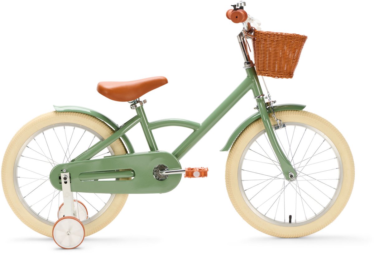 Generation Classic 18 inch Groen – Kinderfiets met Mandje Kinderfiets kopen online