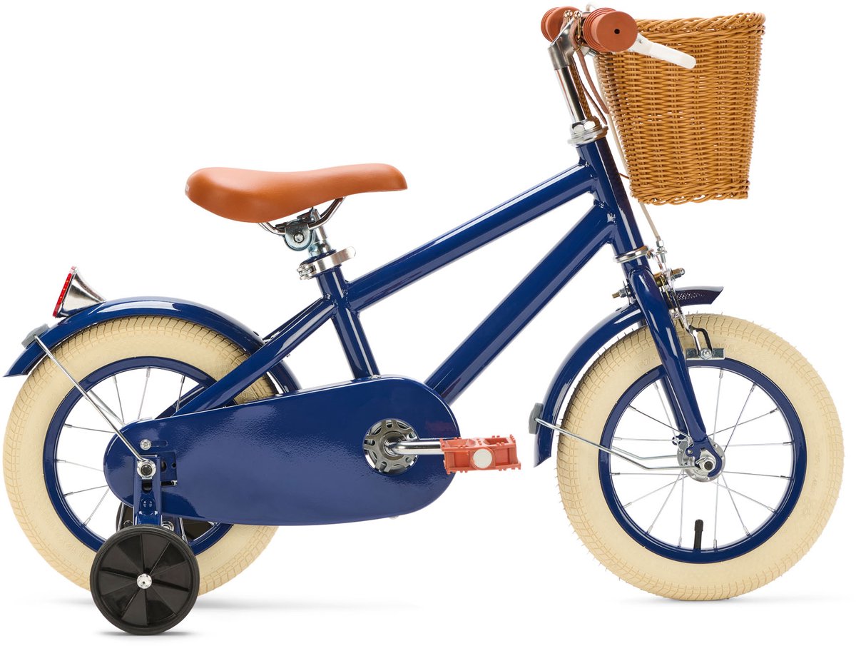 Generation Retro 12 inch Blauw – Kinderfiets met Mandje Kinderfiets kopen online