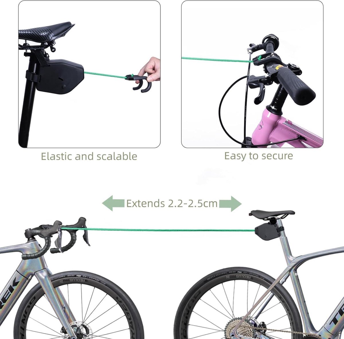 Kinderfiets Touw 2.5 m Trekkoord Fietsstang Ouders Kind Tandems. Trekkoord Belastbaarheid 90 kg. Kinderfiets kopen online