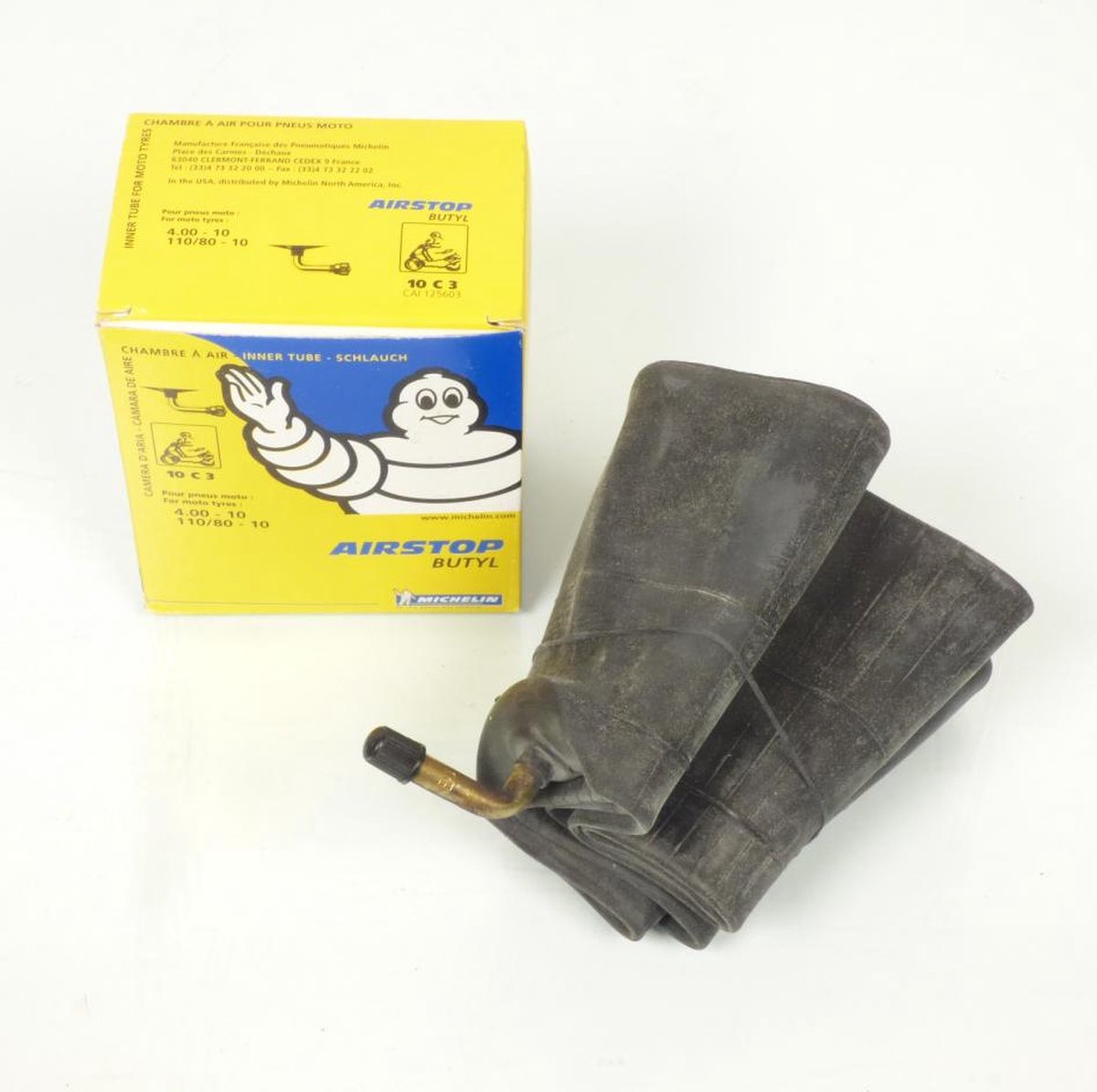 Michelin Moto 10c 3 1202-125603 Binnenband Zwart 4.00 | 110 / 80 / 10 Fiets kopen online