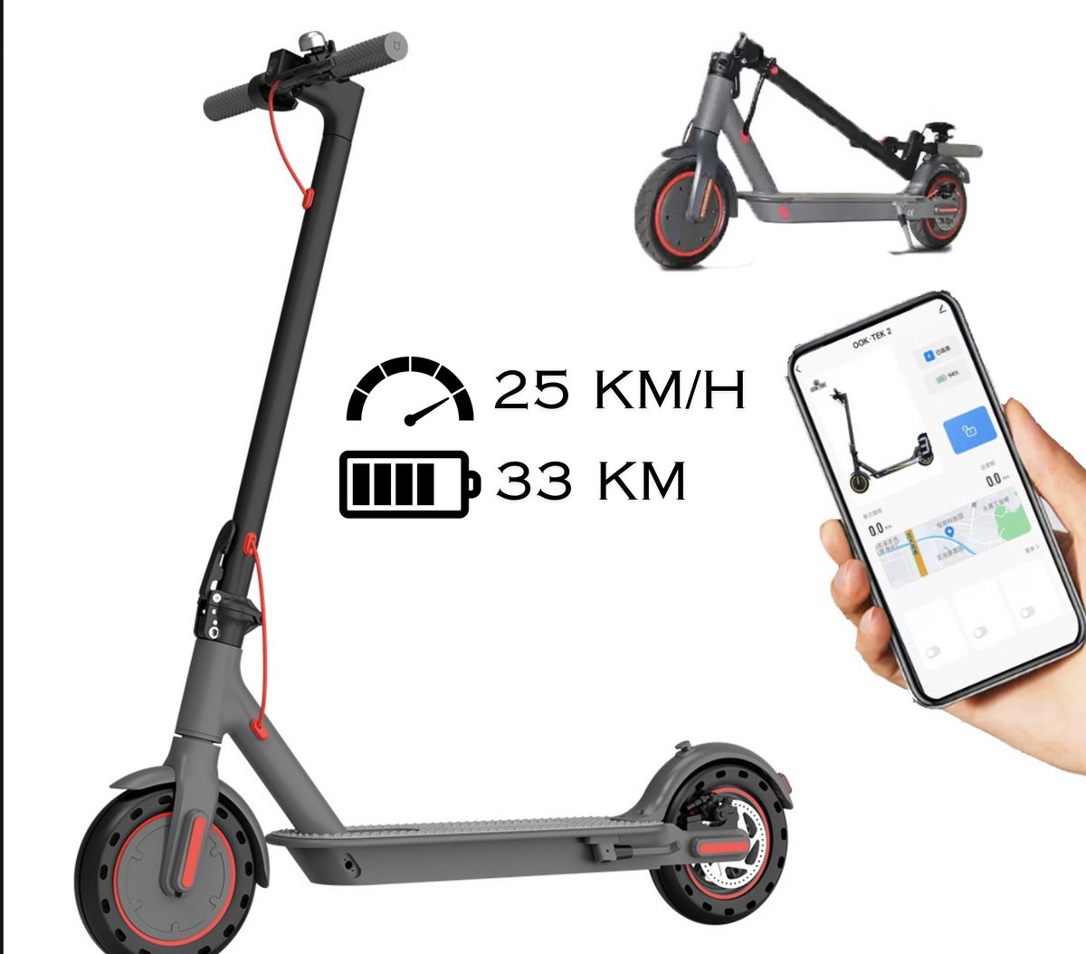 Nexly® S1 Elektrische Step - Snelheid tot 25km/u - Bereik tot 30km - Dubbele rem - Cruise control - Inklapbaar & draagbaar - LED koplamp - Innovatieve App Elektrische Step kopen online