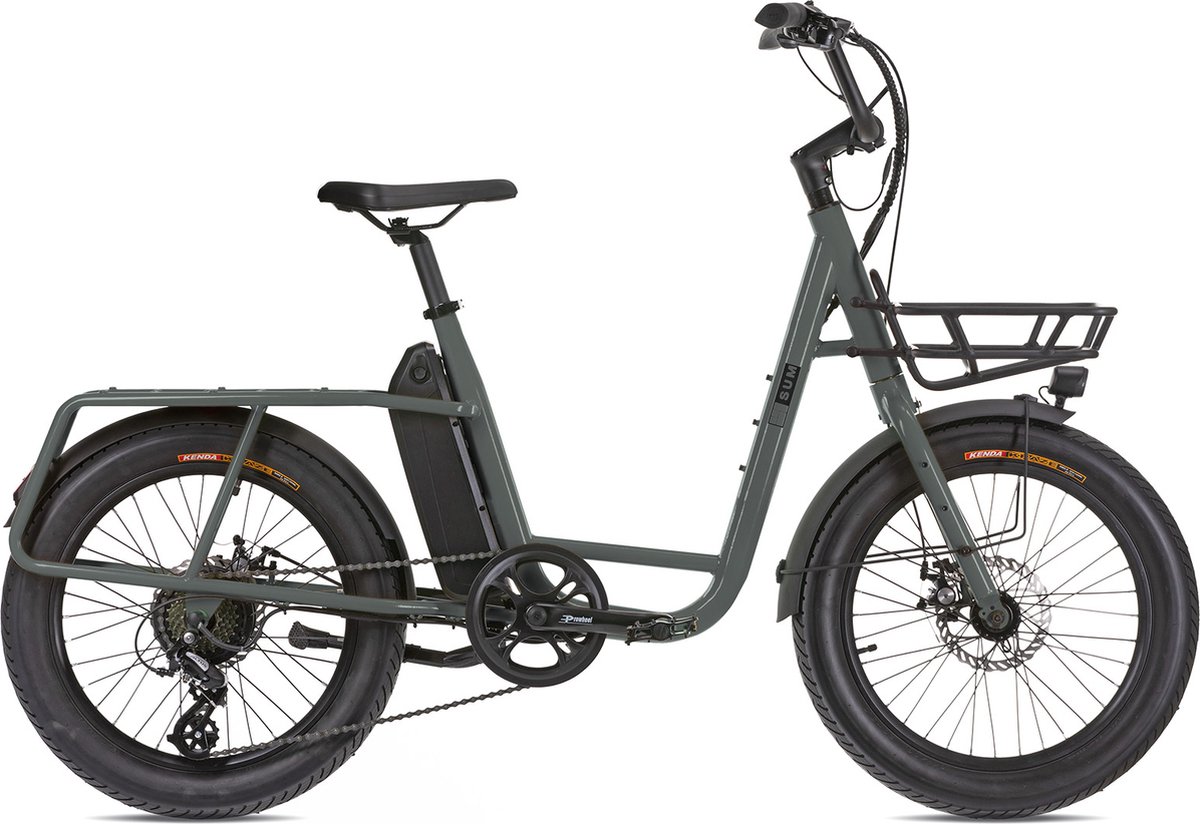 uco steel elektrische transportfiets city grijs