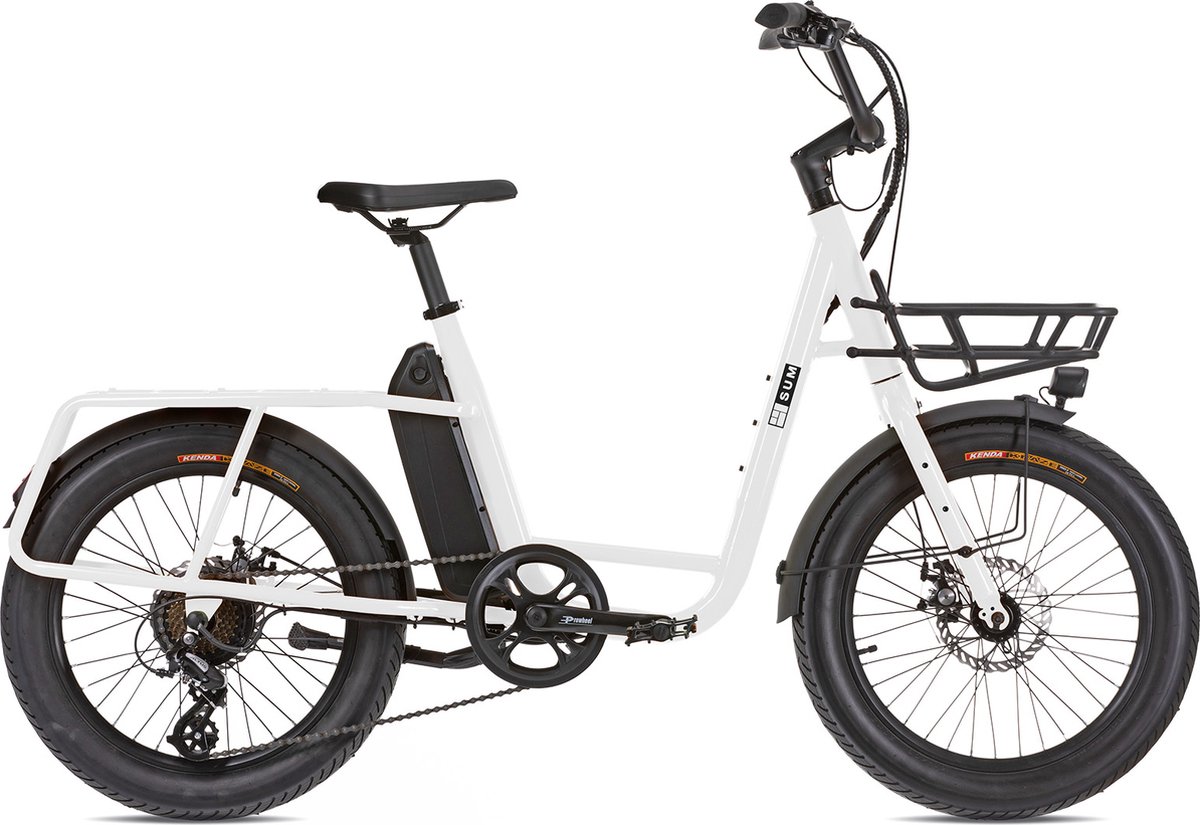 uco steel elektrische transportfiets city wit